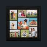 Create Your Own 9 Photo Collage Gift Box<br><div class="desc">Create your own 9 Photo Collage for Christmas, Birthdays, Weddings, Anniversaries, Graduations, Father's Day, Mother's Day or any other Special Occasion, with our easy-to-use design tool. Add your favourite photos of friends, family, vacations, hobbies and pets and you'll have a stunning, one-of-a-kind photo collage. Our custom photo collage is perfect...</div>