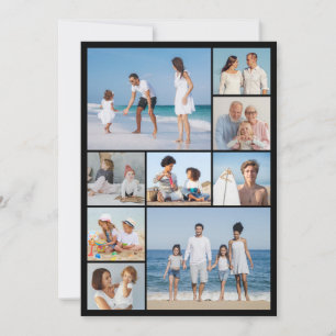 Create Your Own 9 Photo Collage Greeting Card