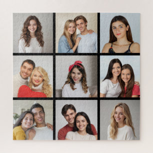Create Your Own 9 Photo Collage Jigsaw Puzzle
