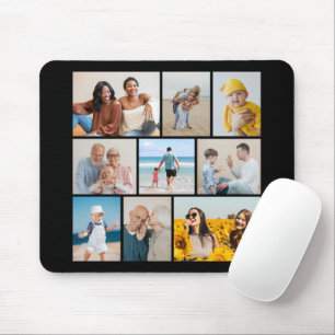 Create Your Own 9 Photo Collage Mouse Pad
