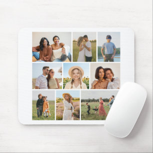 Create Your Own 9 Photo Collage Mouse Pad