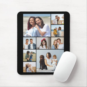 Create Your Own 9 Photo Collage Mouse Pad