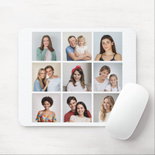 Create Your Own 9 Photo Collage Mouse Pad