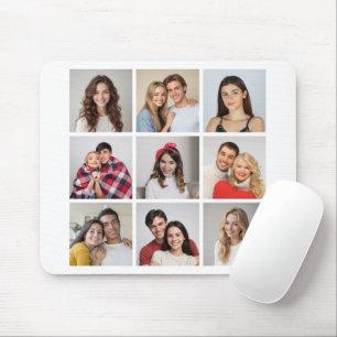 Create Your Own 9 Photo Collage Mouse Pad