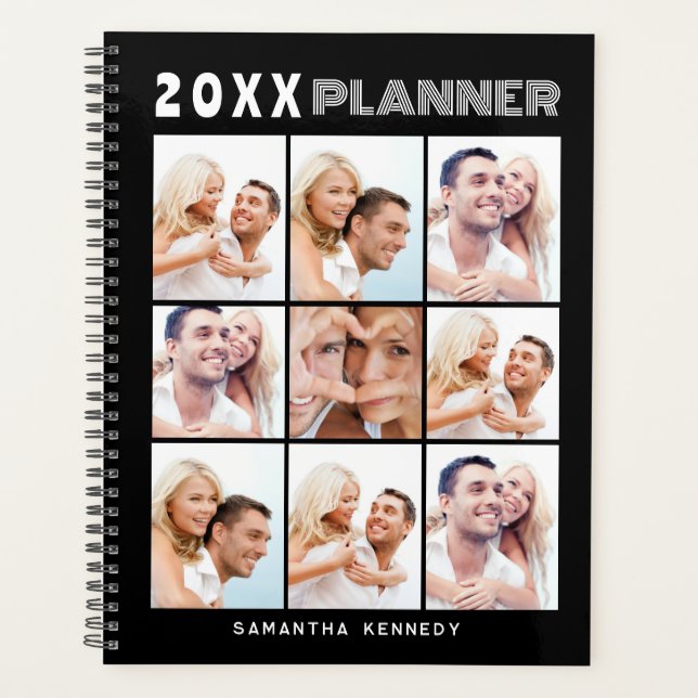 Create Your Own 9 Photo Collage Name 2023 Planner (Front)