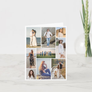 Create Your Own 9 Photo Collage Note Card