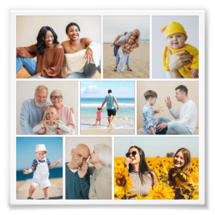 Create Your Own 9 Photo Collage Photo Enlargement Print