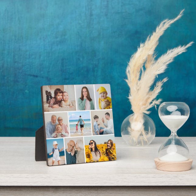 Create Your Own 9 Photo Collage Plaque (Insitu)