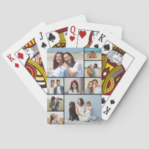 Create Your Own 9 Photo Collage Playing Cards