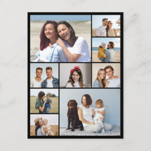 Create Your Own 9 Photo Collage Postcard
