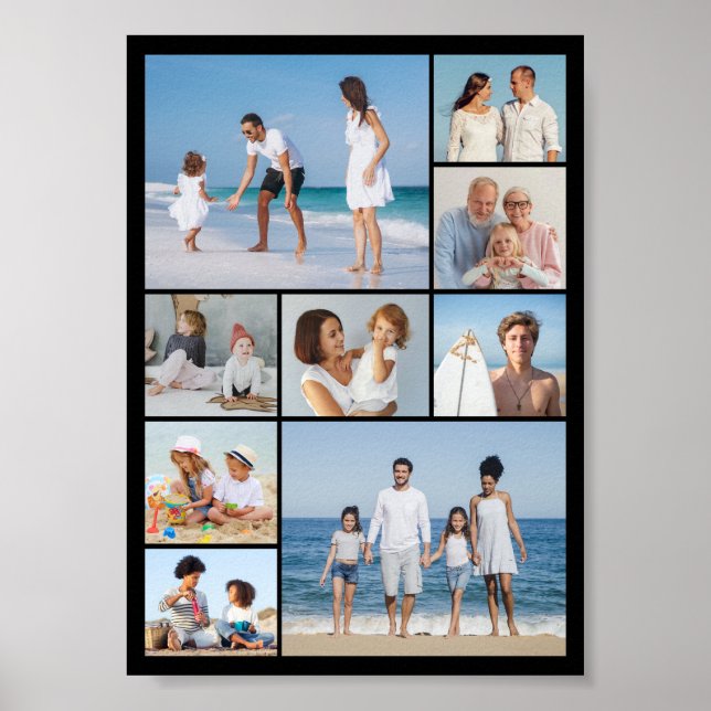 Create Your Own 9 Photo Collage Poster (Front)