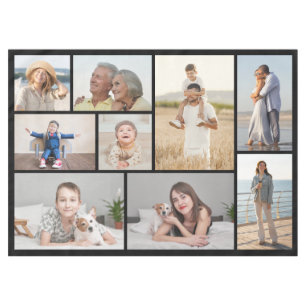 Create Your Own 9 Photo Collage Tablecloth