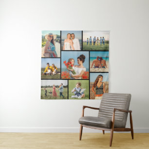 Create Your Own 9 Photo Collage Tapestry