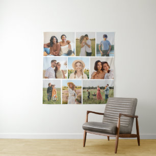 Create Your Own 9 Photo Collage Tapestry