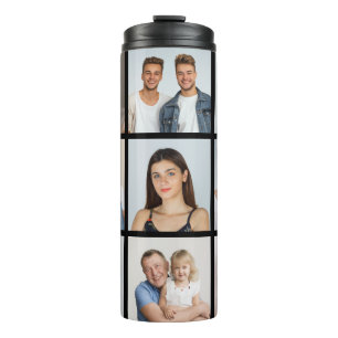 Create Your Own 9 Photo Collage Thermal Tumbler