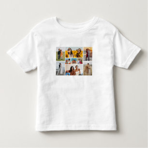 Create Your Own 9 Photo Collage Toddler T-Shirt
