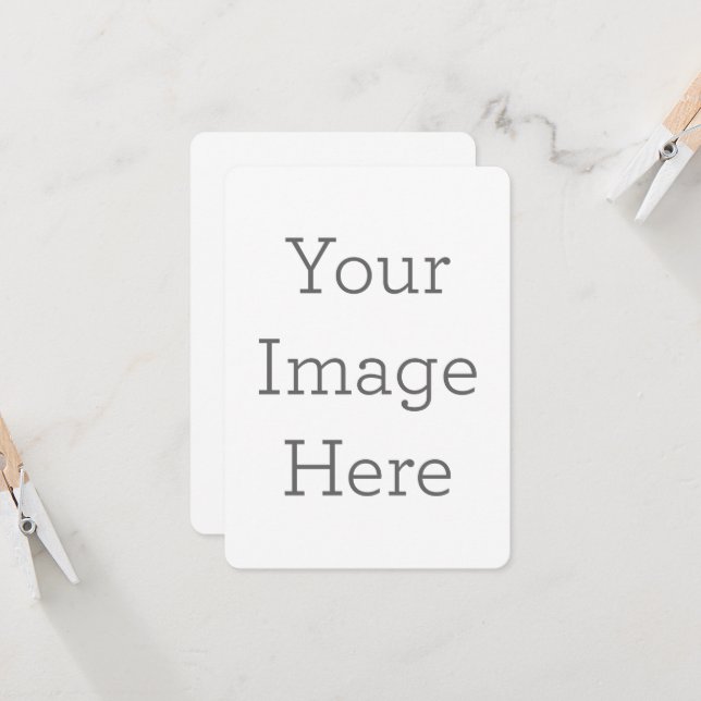 A6 Size - 10.4 cm x 14.7 cm Flat Card (Front/Back In Situ)
