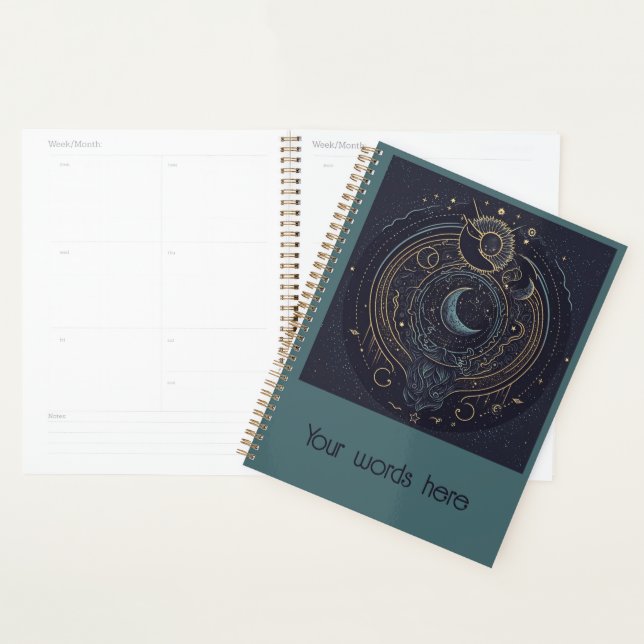Create Your Own Abstract Celestial Moons Planner (Display)