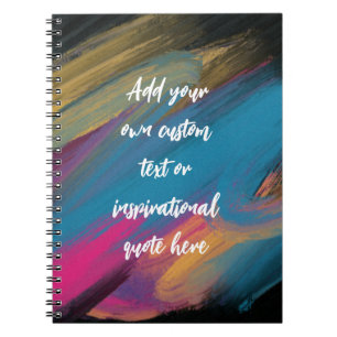 Create Your Own Abstract Motivational Quote Notebook