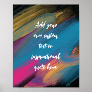 Create Your Own Abstract Motivational Quote Poster