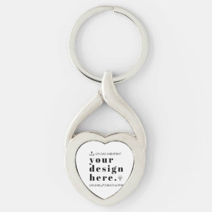 Create Your Own Accessory Heart Shape Key Ring