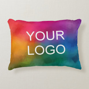 Create Your Own Add Business Company Logo Image Decorative Cushion