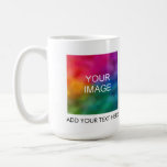 Create Your Own Add Image Photo Business Logo Text Coffee Mug<br><div class="desc">Create Your Own Add Image Photo Business Logo Text Name Elegant Trendy Template Classic Coffee Mug.</div>