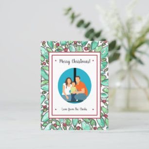 Create Your Own Add Photo Customised Christmas Postcard