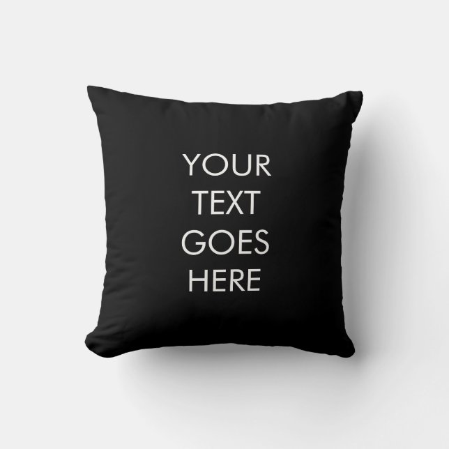Create Your Own Add Your Text Here Template Square Cushion (Front)