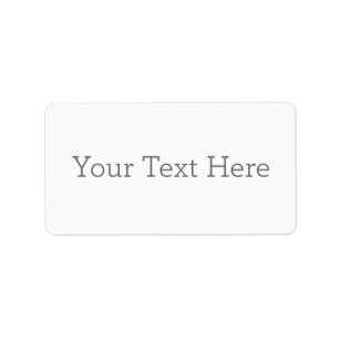 Create Your Own Address Label
