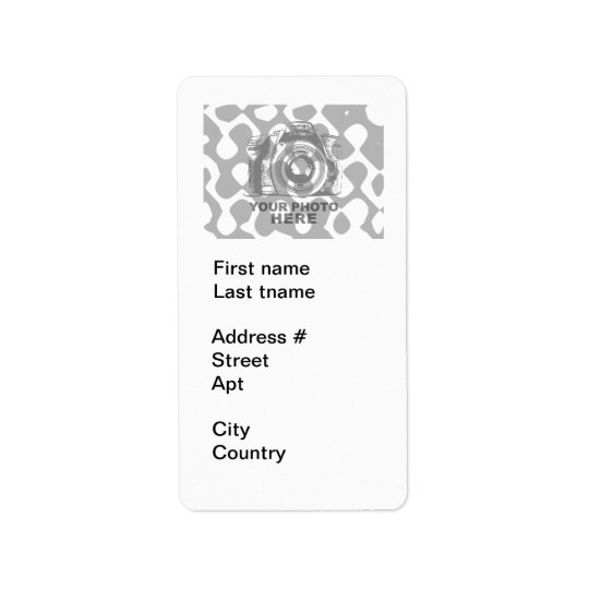 Create Your Own Address Label White Vertical