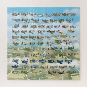 create your own aeroplane caricature jigsaw puzzle