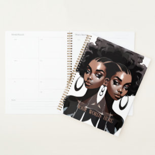 Create Your Own African American Queen Gemini Planner