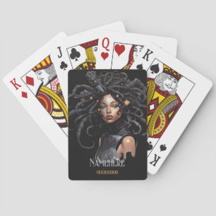 Create Your Own African American Queen Scorpio Playing Cards