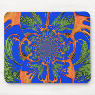 Create your own African sky blue motif Mouse Pad