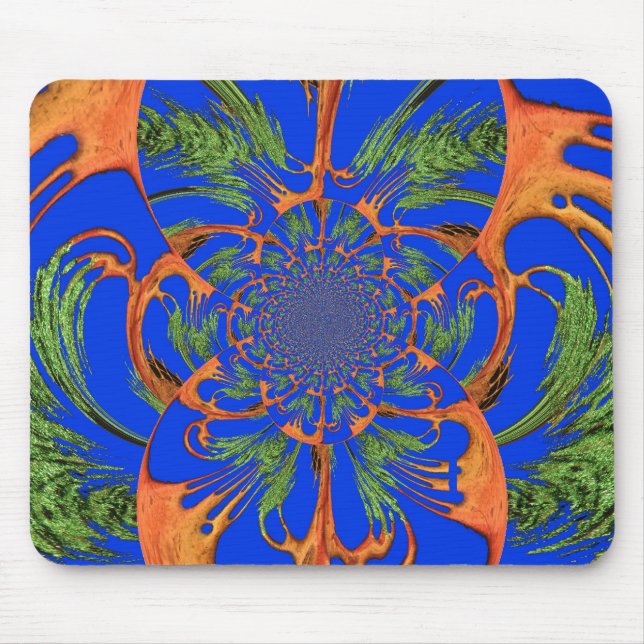 Create your own African sky blue motif Mouse Pad (Front)
