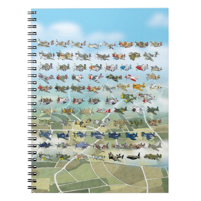 create your own airplane caricature notebook (Front)