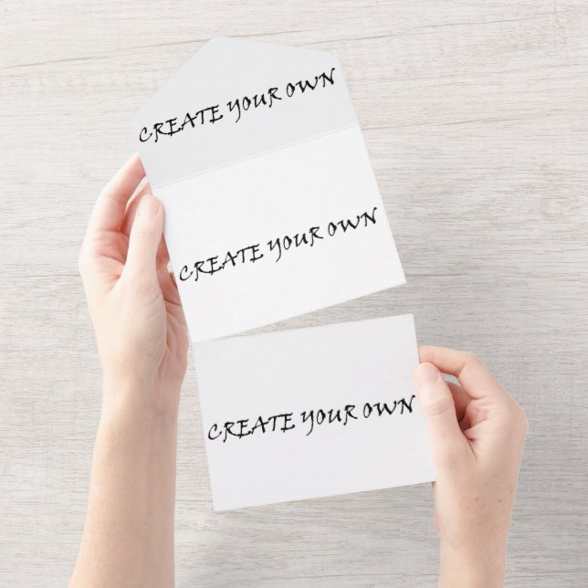 Create your own all in one invitation (Tearaway)