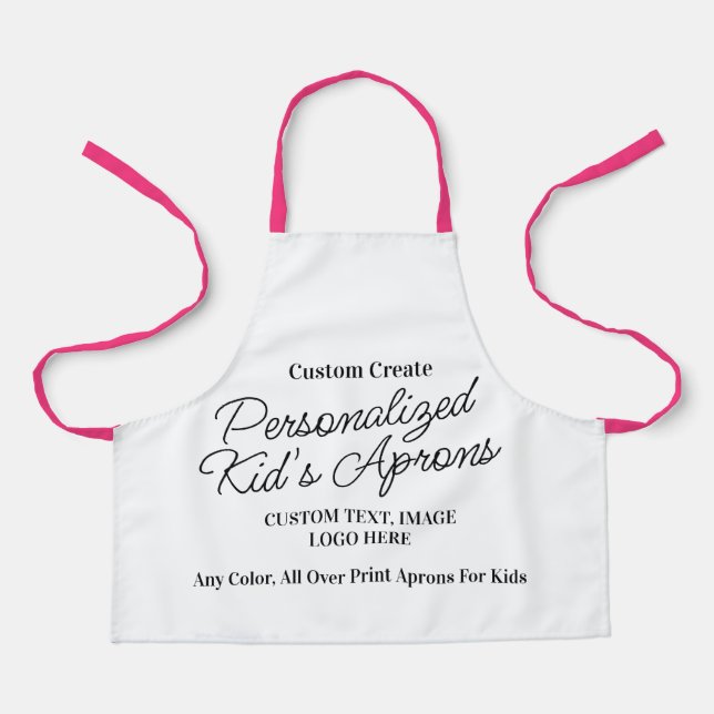 Create Your Own All Over Print Chef Young Kids Apron (Front)