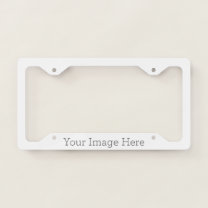 Create Your Own Aluminium License Plate Frame