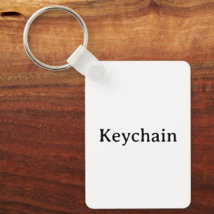 Create Your Own Aluminium Rectangle 1.6" x 2.25" Key Ring