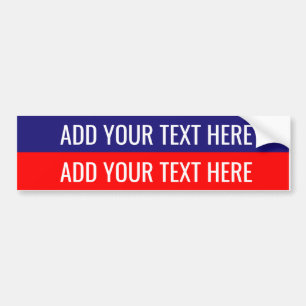 Create Your Own American Election Slogan Bumper Sticker