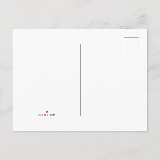 Create Your Own Announcement Postcard (Back)