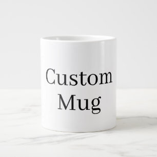 Create Your Own Any Photo Image Logo Custom Large Coffee Mug