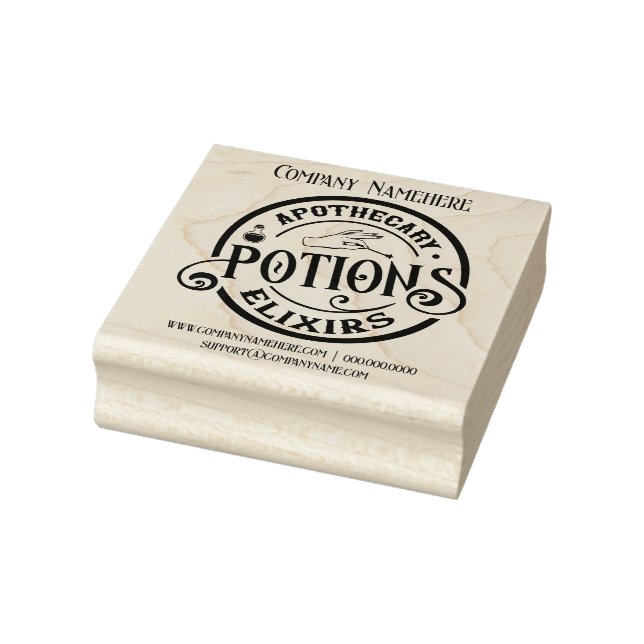 Create Your Own Apothecary Potions Elixirs Rubber Stamp (Stamp)