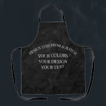 Create Your Own Apron<br><div class="desc">Create your own custom stuff from scratch by replacing the current image with one of your own or customise the current background with your own personalised text in your favourite fonts and colours.</div>