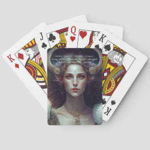 Create Your Own Aries Sun Sign Zodiac Goddess Playing Cards