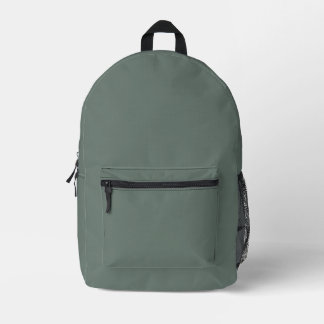Create Your Own Army Green Printed Backpack