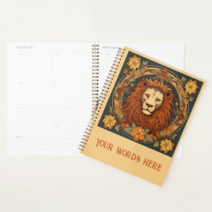 Create Your Own Art Nouveau Leo Zodiac Planner