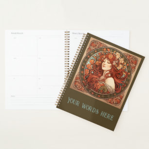 Create Your Own Art Nouveau Virgo Zodiac Planner